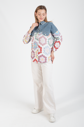 HatunAtila Üstü Kot Kapitone Ceket - 8557-5