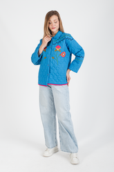 HatunAtila İşlemeli Kapitone Ceket - 7658-5