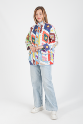 HatunAtila Cepli Desenli Kapitone Ceket - 7656-4