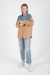 HatunAtila Üstü Kot Kapitone Ceket - 8557-11