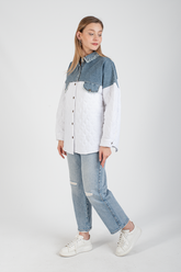 HatunAtila Üstü Kot Kapitone Ceket - 8557-12