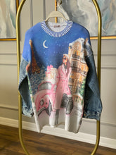 HatunAtila Desenli Bisiklet Yaka Kot Kollu Uzun Kazak - 4770-1