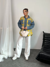 Kot Detaylı Ekoseli Gömlek 8619 - Sarı