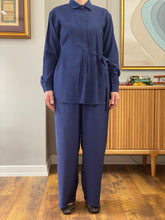 Hatun Atila Yazlık Pantolonlu İkili Takım 8810 Lacivert