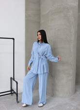 Hatun Atila Yazlık İkili Takım 8815 Mavi