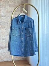 HatunAtila Taş Detaylı Kot Gömlek