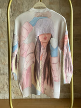 HatunAtila Desenli Bisiklet Yaka Uzun Kazak - 4769-39