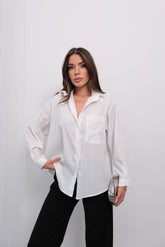 Oversize Boyfriend Cepli Gömlek - 8831