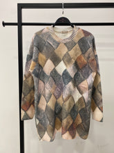 HatunAtila Desenli Bisiklet Yaka Uzun Kazak - 4769-53