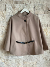 Hatun Atila Kaşe Pelerin Panço Koyu Bej - 8720