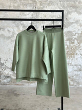 Premium Taşlı Triko Takım Haki