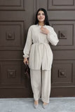 Hatun Atila Modal Kumaş Yazlık İkili Takım 8011 Bej