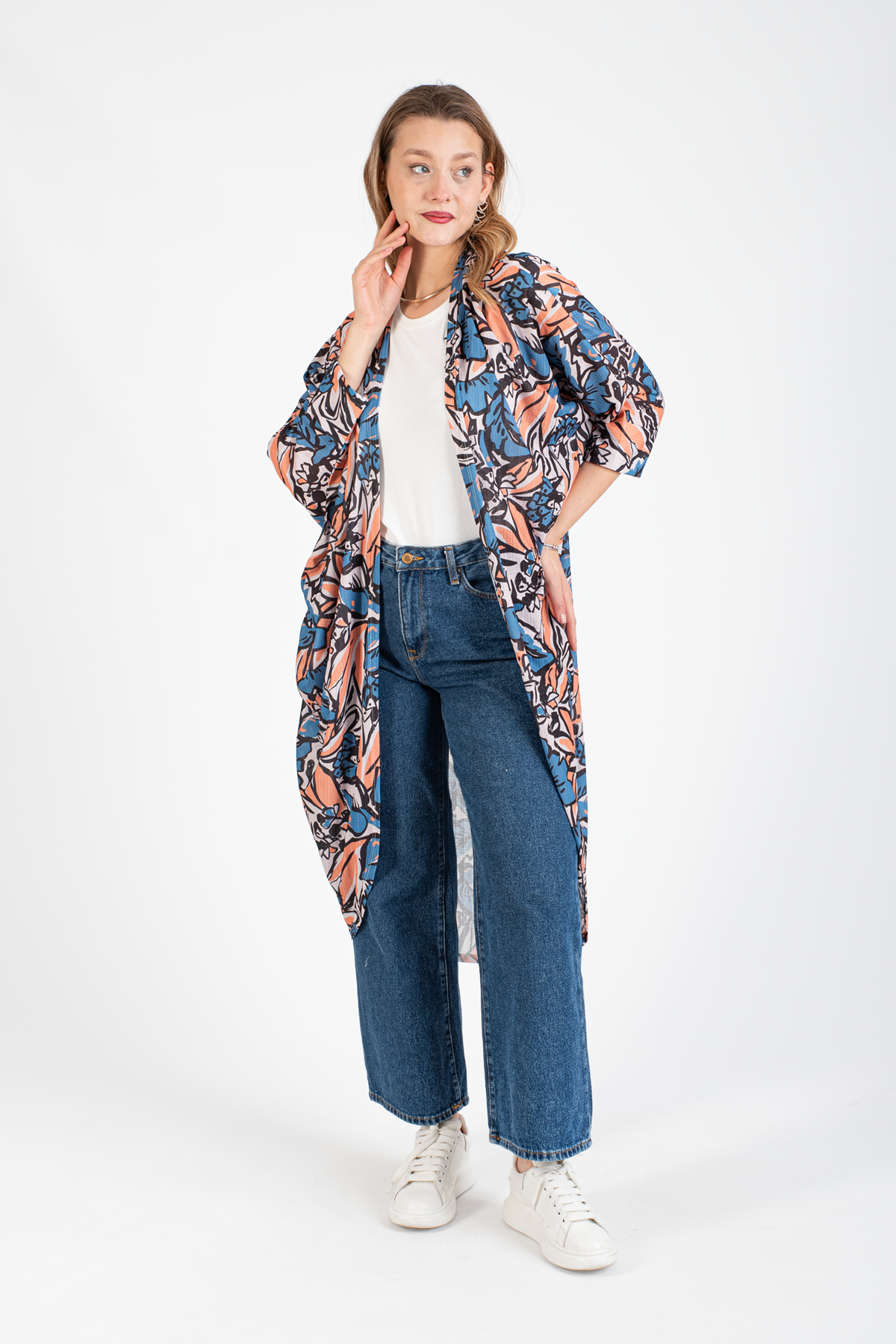 HatunAtila Fulam Leinen Sommer Long Cardigan – 4832-1