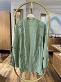 Hatun Atila Kadın Boncuk İşlemeli Kimono Yeşil