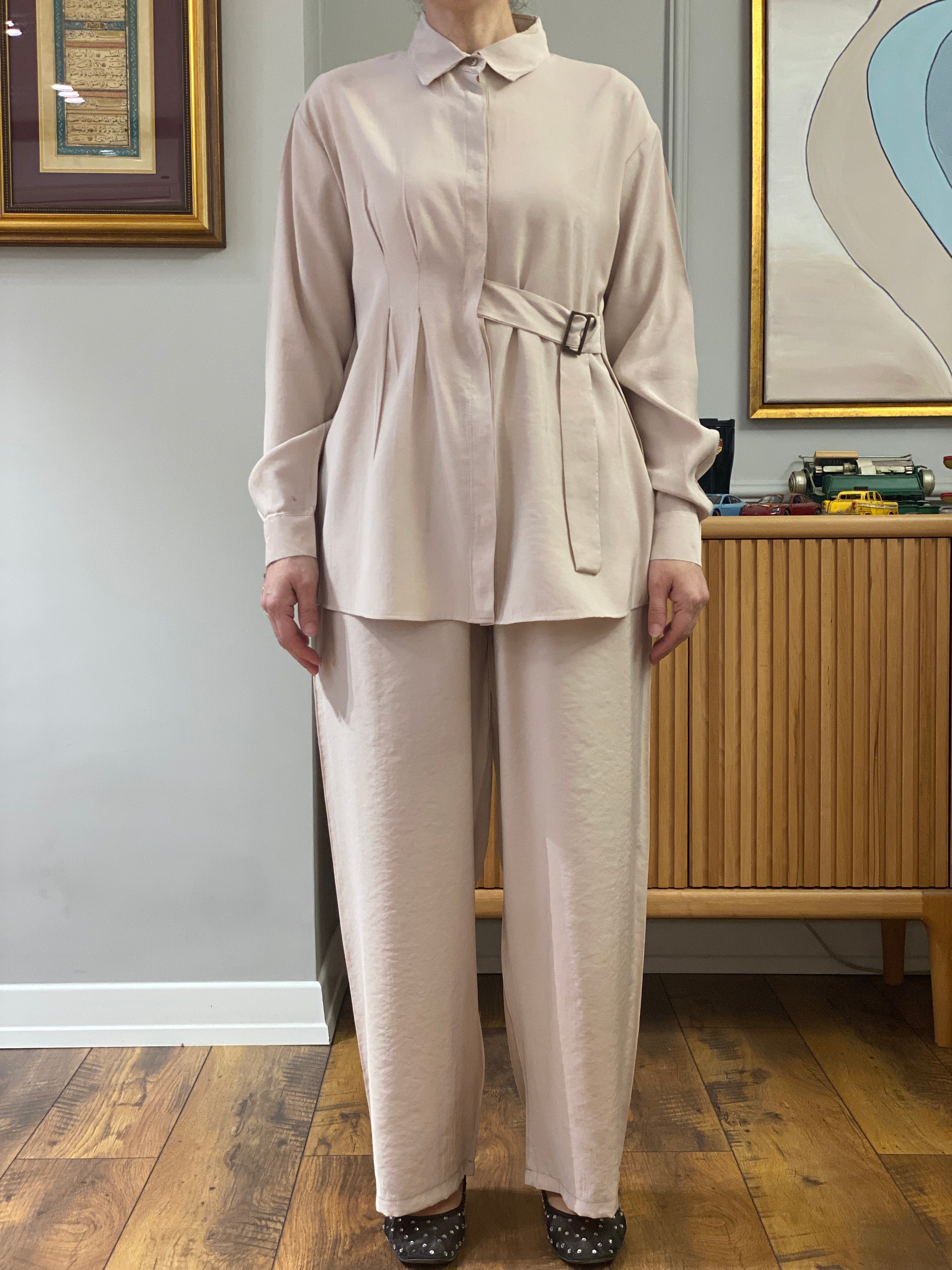 Hatun Atila Yazlık İkili Takım 8815 Bej