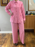 Hatun Atila Yazlık İşlemeli İkili Takım 8811 Pembe