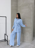 Hatun Atila Yazlık İkili Takım 8815 Mavi
