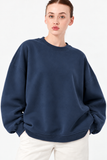 Şardonlu Üç İplik Sweatshirt Lacivert -27762