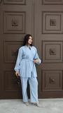 Hatun Atila Modal Kumaş Yazlık İkili Takım 8011 Buz Mavi